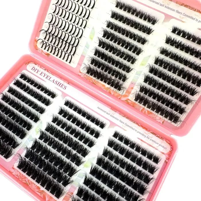 48 rangées 6 Styles pointes cils individuels Volume grappes de cils D/DD bouclés épais grappes de ci