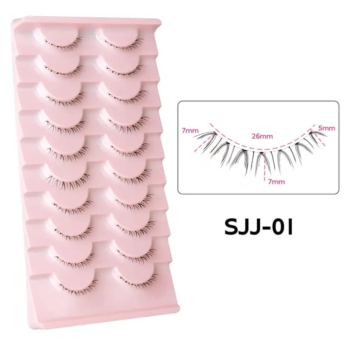 10 paires de cils inférieurs Manga