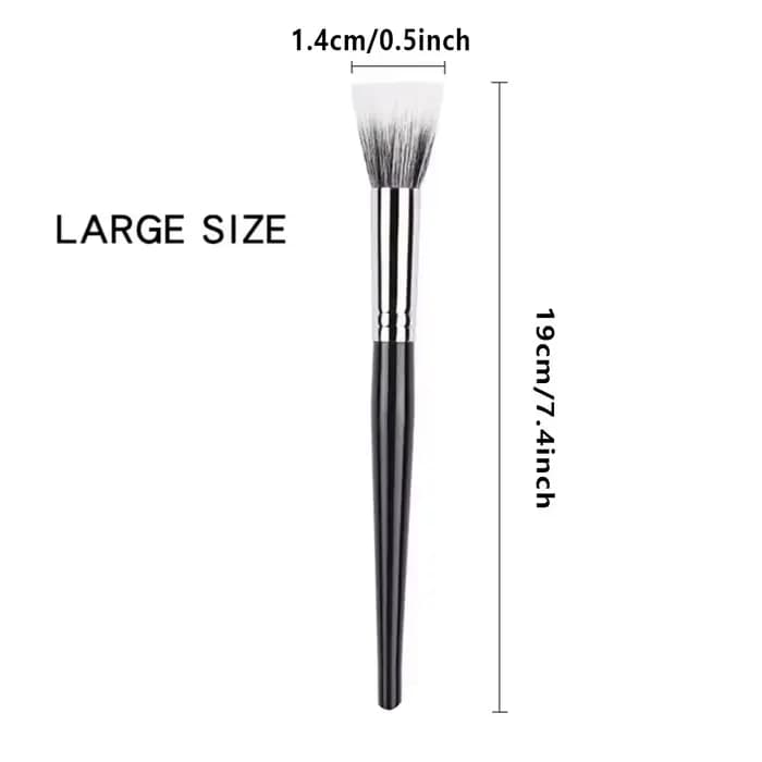 Pinceau pointillateur pinceau à Blush tête plate en laine Pure pinceau de maquillage Cangzhou manche