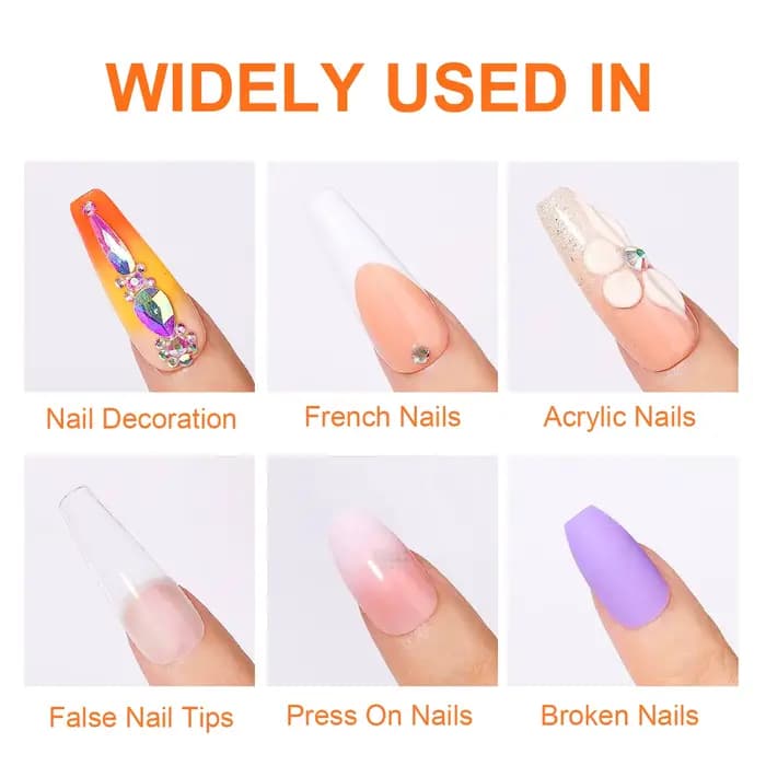 Colle à ongles Super forte pour presser sur les faux ongles, faux ongles en acrylique, adhérence lon