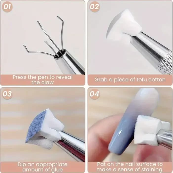 Ensemble d'éponges pour nail art