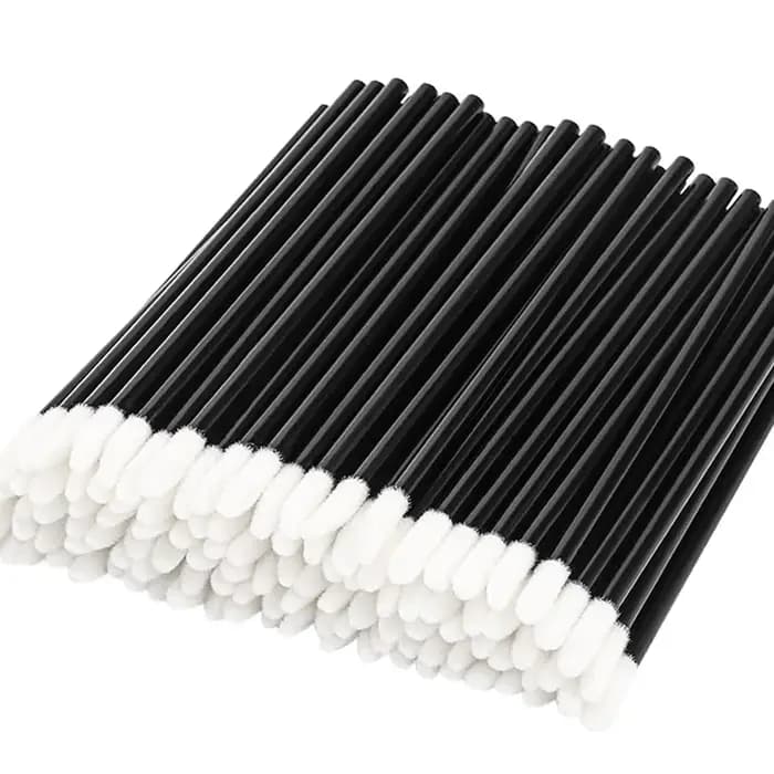 100 pièces pinceaux à lèvres pinceau de maquillage applicateur d'extension de cils rouge à lèvres ba