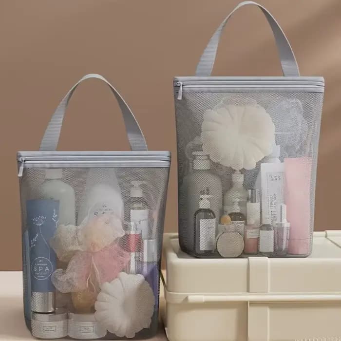 Trousse de toilette portable 23x26cm avec poignée pratique