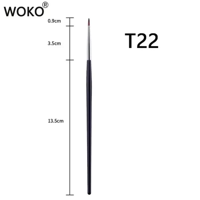 T22 pinceau de maquillage Eyeliner fin pinceau Eyeliner Gel liquide précision mince pinceau Eyeliner