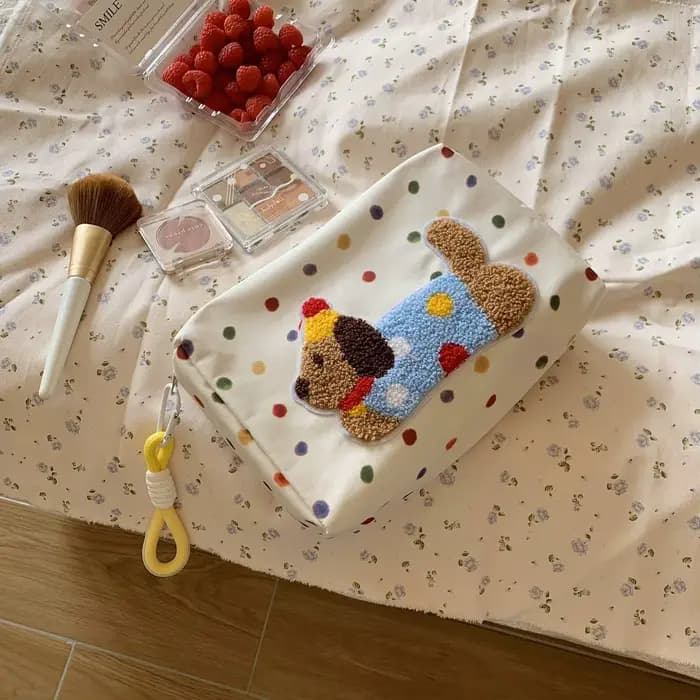 Sac de rangement pour maquillage de grande capacité