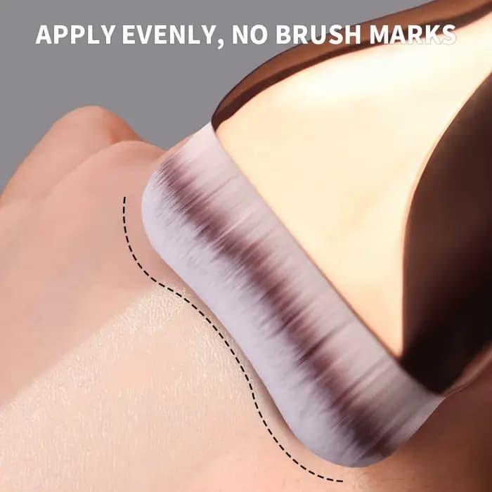 1 pinceau de maquillage professionnel – doux pour le fond de teint et le correcteur