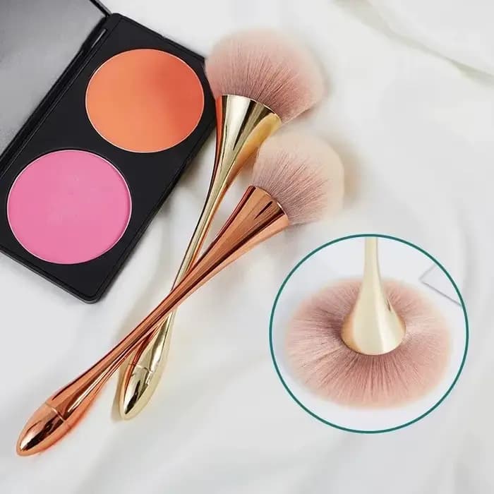 Pinceau à Blush en poudre or Rose