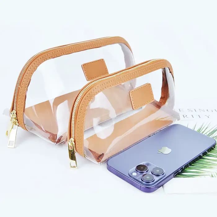 Sac de Maquillage Transparent avec Lettres Personnalisées
