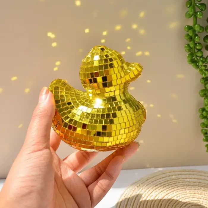 Miroir de bureau décoratif en forme de canard