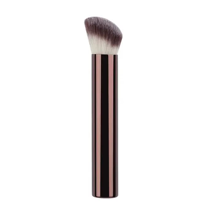Pinceau de maquillage professionnel pour le visage, multifonctionnel, à double tête, en fibres douce