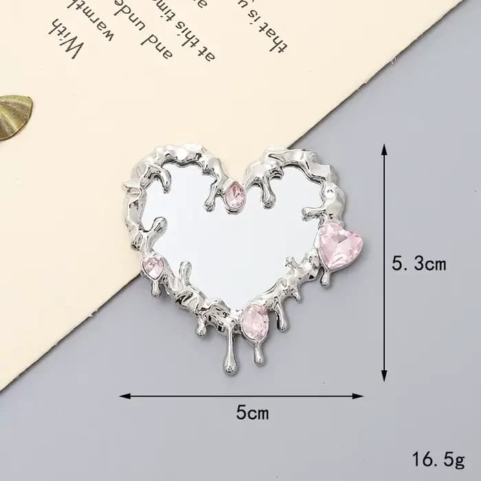 Miroir de maquillage liquide accessoire réflecteur haut de gamme pour la beauté quotidienne romantique