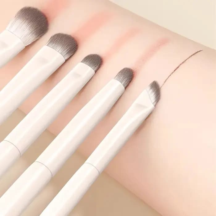 5/6/8/10 pièces pinceaux de maquillage pour les yeux naturels ensemble détail fard à paupières brosse pinceau