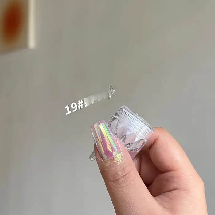 Poudre pour ongles miroir au clair de lune