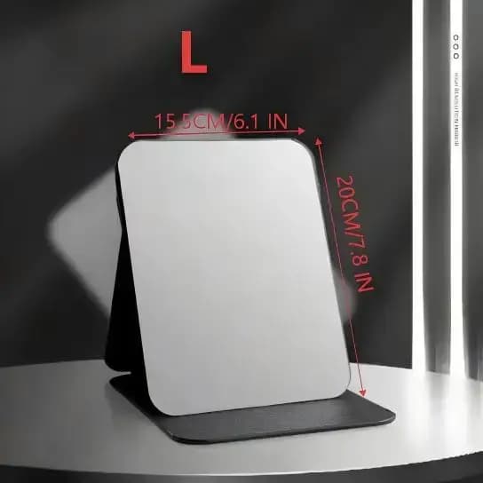 Miroir de maquillage portable pliable | Compact et adapté aux voyages | Convient aux étudiants