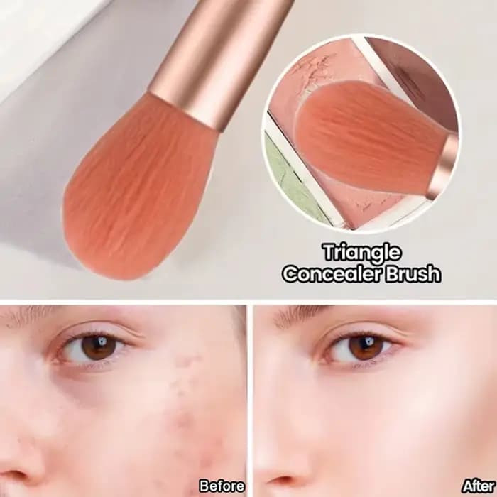 Ensemble de pinceaux de maquillage professionnels, 8/10 pièces, pinceaux à détails Super doux, pour Blush, fond de teint, correcteur, fard à paupières