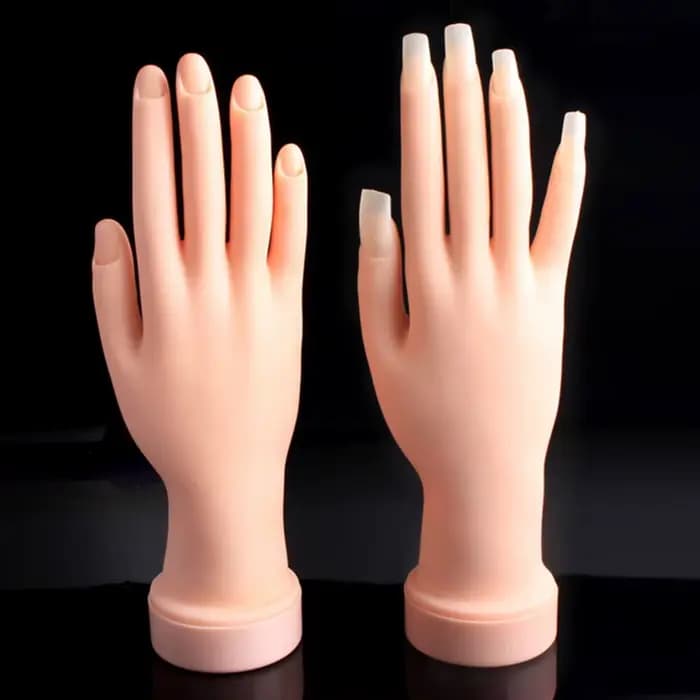 Main d'entraînement pour ongles en acrylique, mains de mannequin pour la pratique des ongles, mains