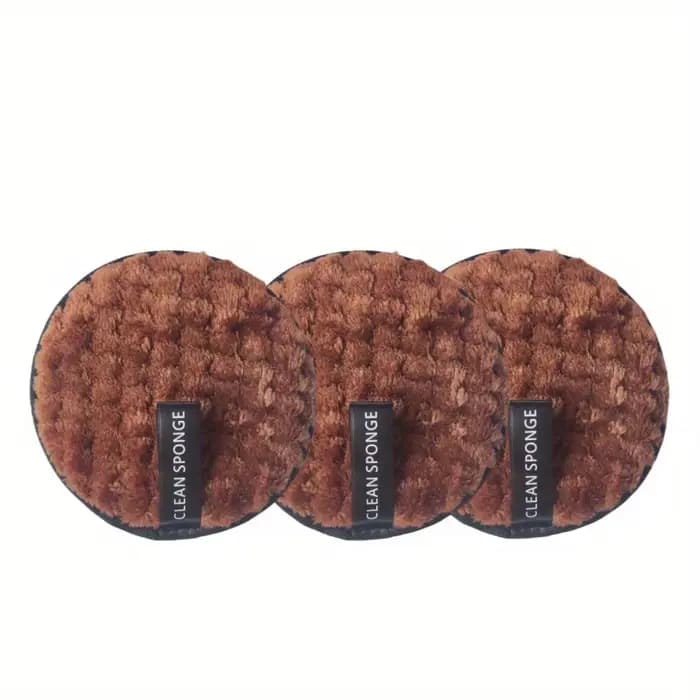 Éponge ronde Ultra absorbante pour le lavage du visage, démaquillant réutilisable, bouffante cosméti