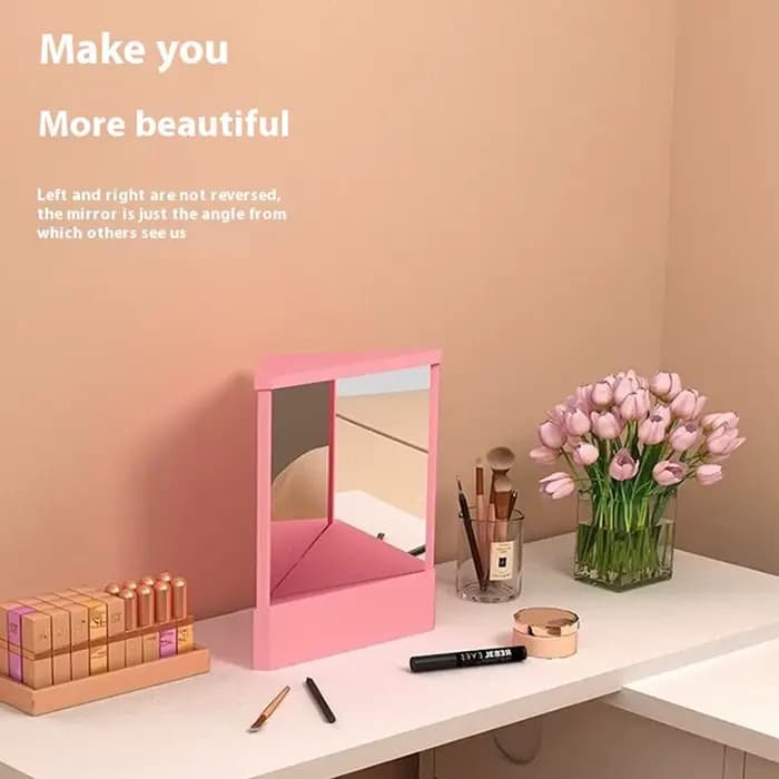 Miroir de courtoisie cosmétique non inversé - Clair