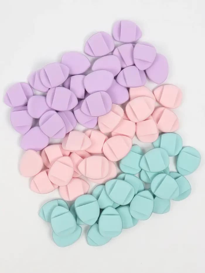 Ensemble de bouffantes de poudre éponge à coussin d'air pour les doigts
