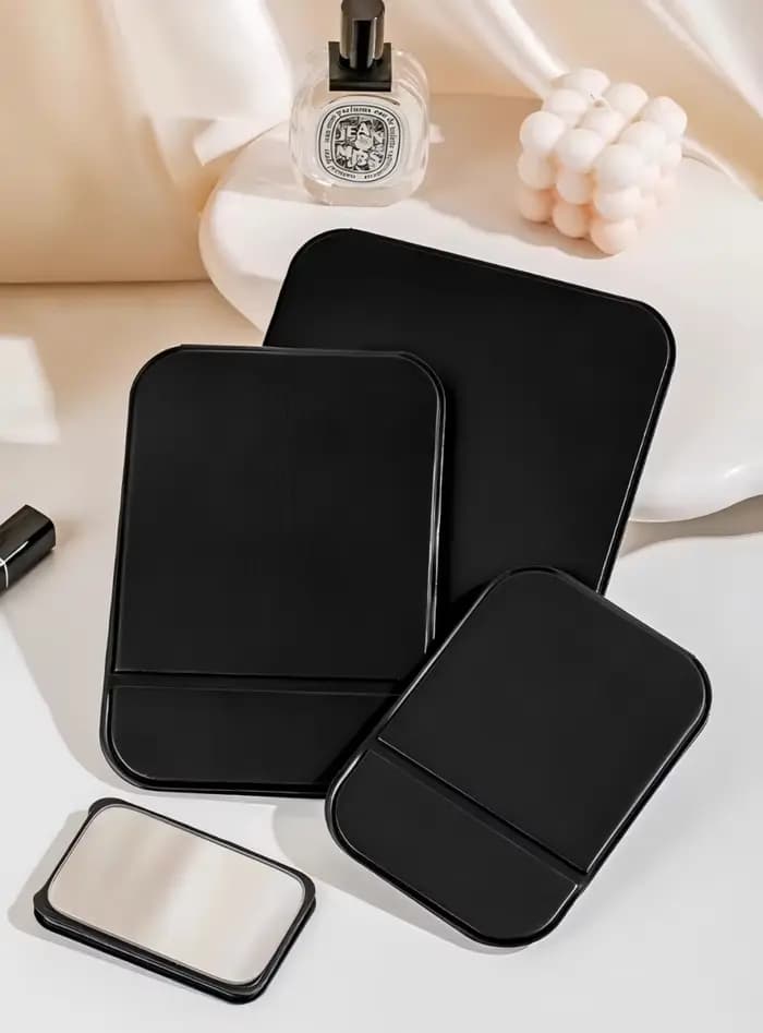 Miroir de maquillage portable pliable | Compact et adapté aux voyages | Convient aux étudiants