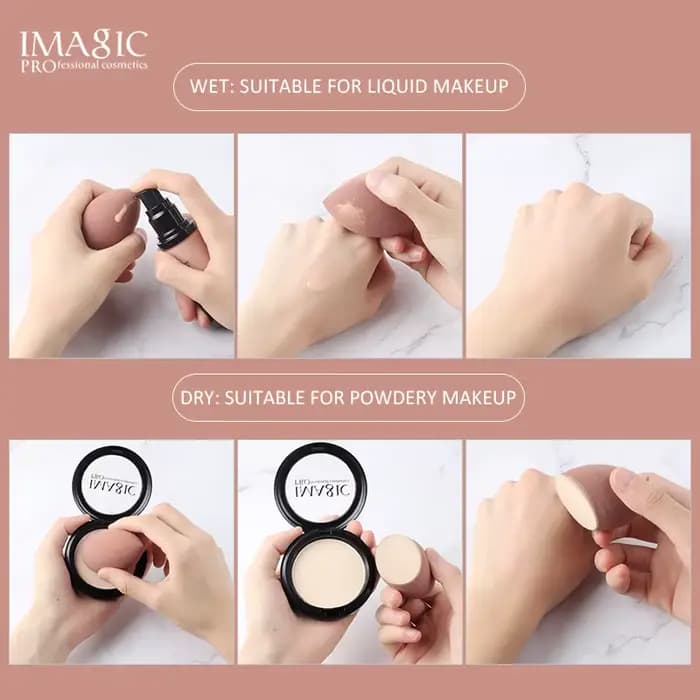 IMAGIC beauté éponge visage lavage bouffée gourde goutte d'eau outil de maquillage humide et sec