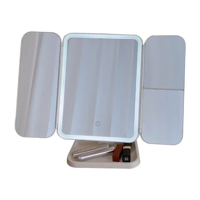 Miroir de maquillage à trois volets