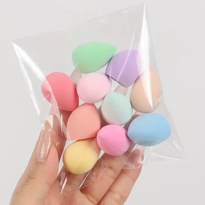 10/20/50/100 pièces de mini éponges de beauté, différentes formes et couleurs d'éponges de maquillag
