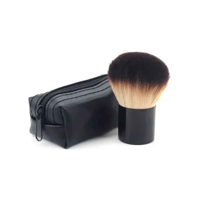 Kabuki brosse Blush bronzant poudre libre fond de teint cheveux synthétiques