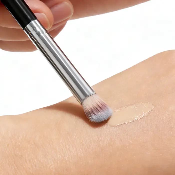 Lot de 6 pinceaux correcteurs souples multifonctionnels à angle coudé pour une couverture précise des imperfections du visage. Pinceau de maquillage pour débutants. Outil de beauté.