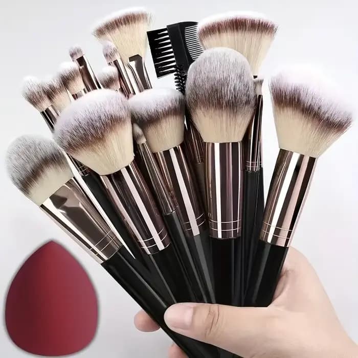 Ensemble professionnel de 3/20 pinceaux de maquillage doux et moelleux pour fard à paupières