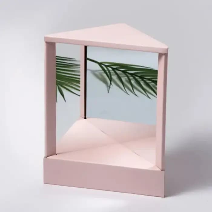 Miroir de Maquillage Carré Non Inversé