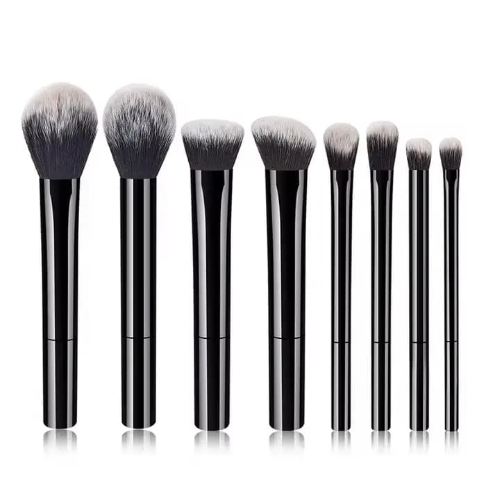8 pièces Pro facile à nettoyer, ensemble de pinceaux de maquillage-cheveux synthétiques doux et de q