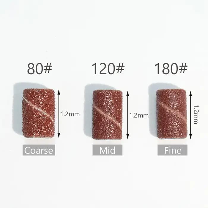 100/50/25 pièces bandes d'anneau de ponçage des ongles manucure électrique forets à ongles 80/120/18