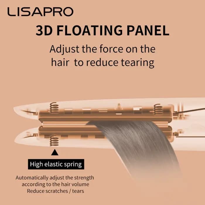 LISAPRO Plaque Plate à lisser en céramique originale pour cheveux, plaques de 1 po | Lisseur et bigo
