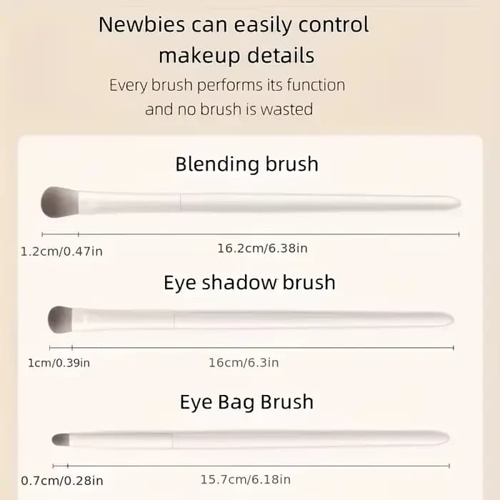 Ensemble de pinceaux de maquillage pour les yeux 5 pièces, compagnon de voyage parfait et cadeau pou