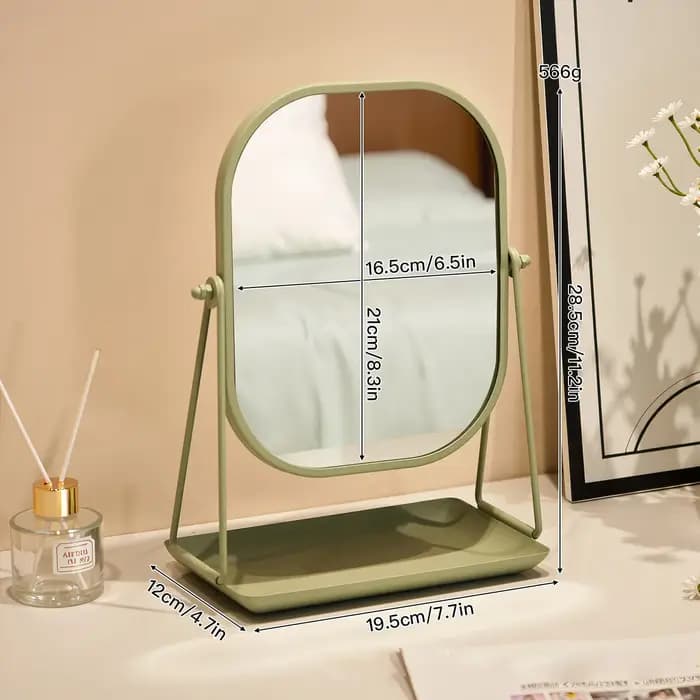 Miroir de maquillage rotatif
