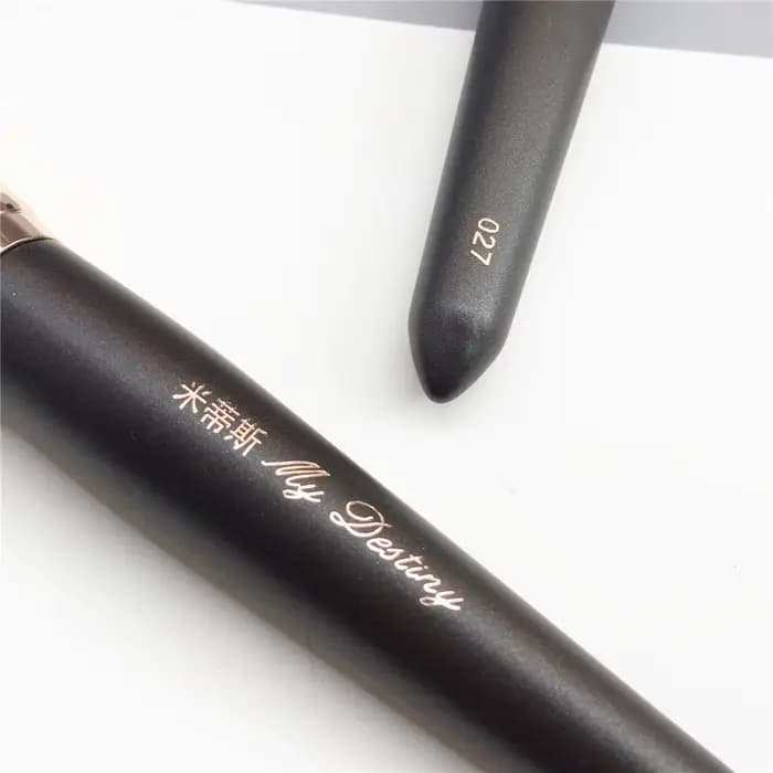 Brosse bronzante 027 grand pinceau de maquillage rond pour poudre de cheveux de chèvre
