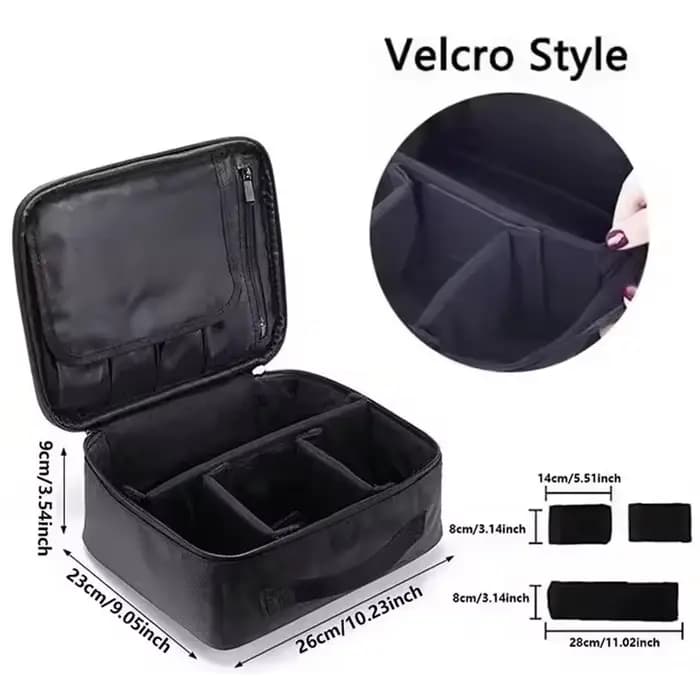 Trousse de maquillage professionnelle portable, valise de maquillage, organiseur de cosmétiques, sac
