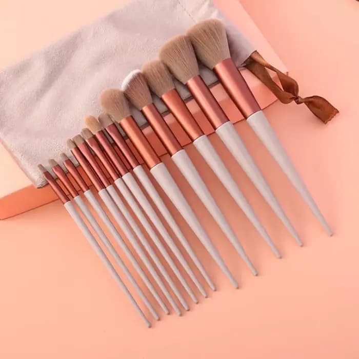 13 pièces ensemble de pinceaux de maquillage ombre à paupières fond de teint femmes brosse cosmétiqu