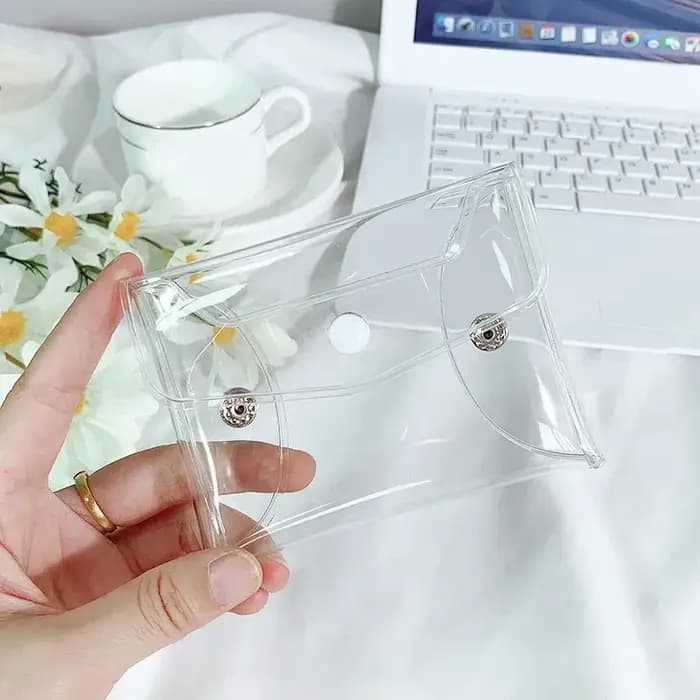 Trousse de maquillage transparente en PVC