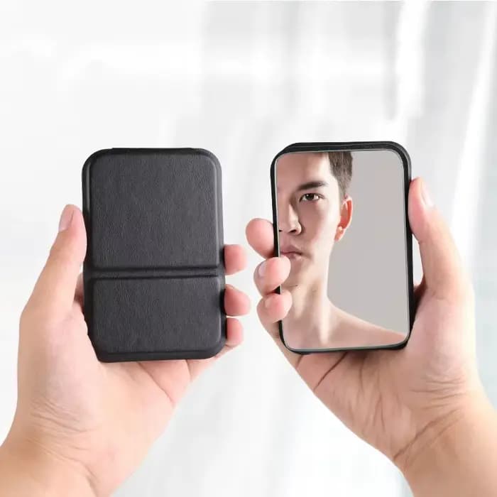 Petit miroir pliable portable pour femmes et hommes