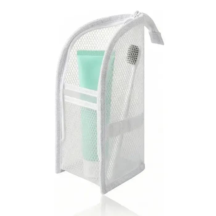 Trousse de toilette en filet, portable, pliable, en EVA, organisateur de cosmétiques, 1/2/4 pièces,