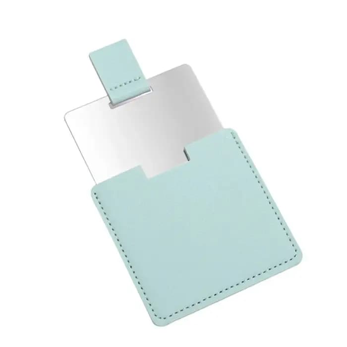 Miroir de maquillage compact en acier inoxydable