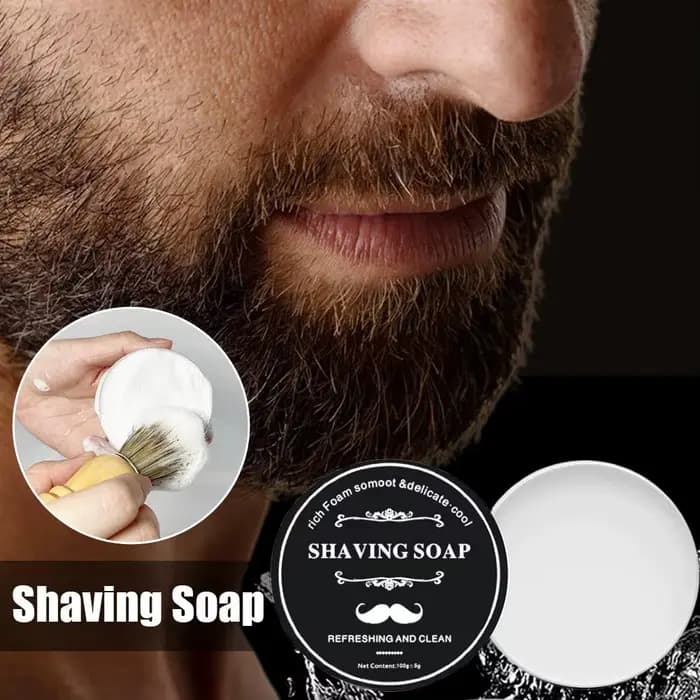 1/2 Pcs Pinceaux de Rasage et de Maquillage à Manche en Bois, Poils Naturels, pour Salon de Coiffure, Barbe, Savon, Mousse à Raser, Outils de Nettoyage Facial pour Hommes