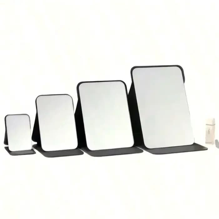 Miroir de maquillage portable pliable | Compact et adapté aux voyages | Convient aux étudiants