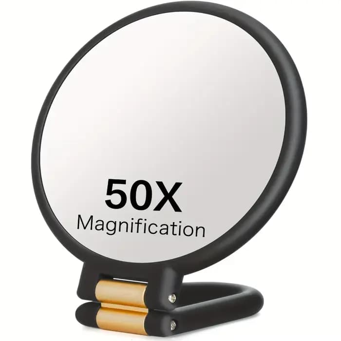 50x Miroirs de maquillage portables à double face