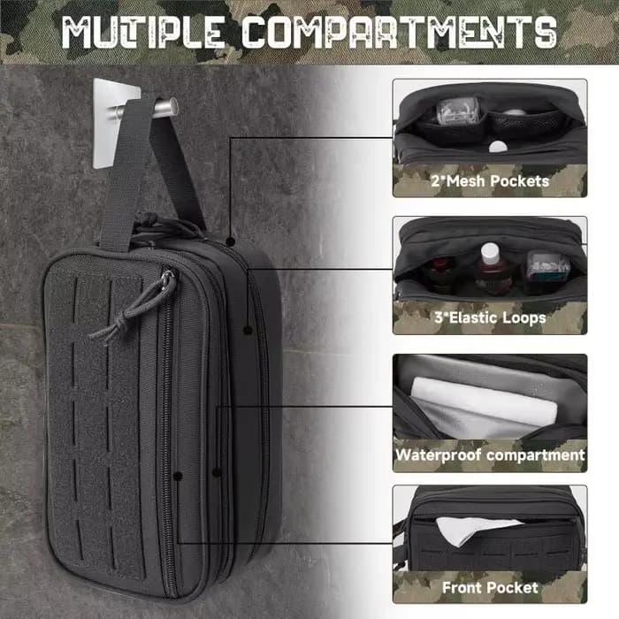 Trousse de Toilette Homme Femme, Trousse d'Hygiène, Trousse de Rasage, Pochette de Voyage pour Douche et Maquillage, Sacs Organisateurs Cosmétiques