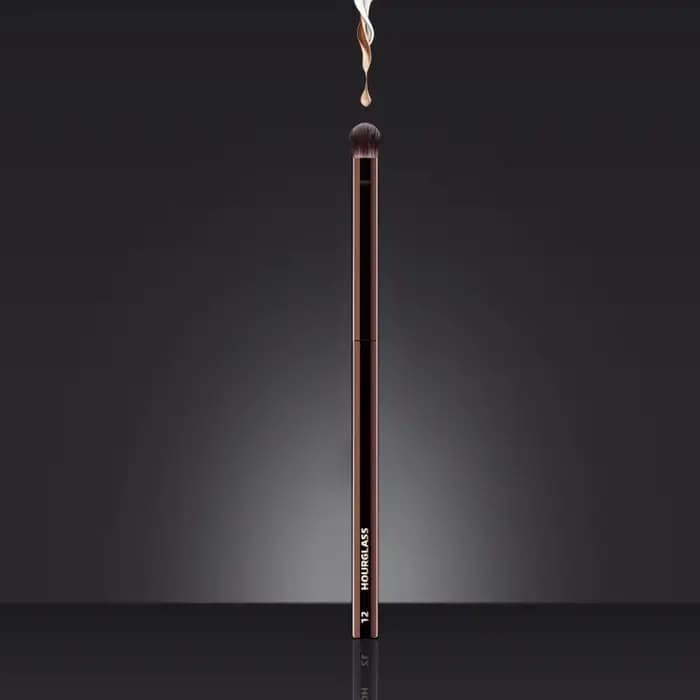 Pinceau de maquillage sablier-pinceau d'ombre biseauté n ° 12