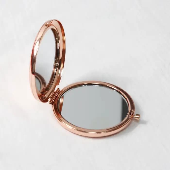 Petit miroir Double face Portable pliant rond