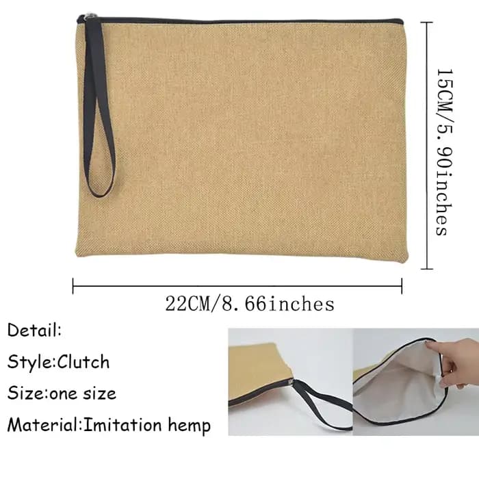 Trousse de maquillage avec fermeture éclair pour femme